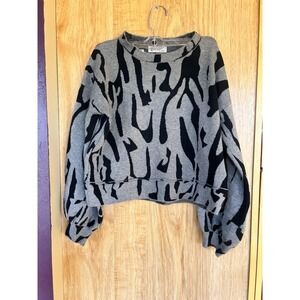 Stylish Kate Collection Size Small Medium Sweater Zebra Very Soft Crop
